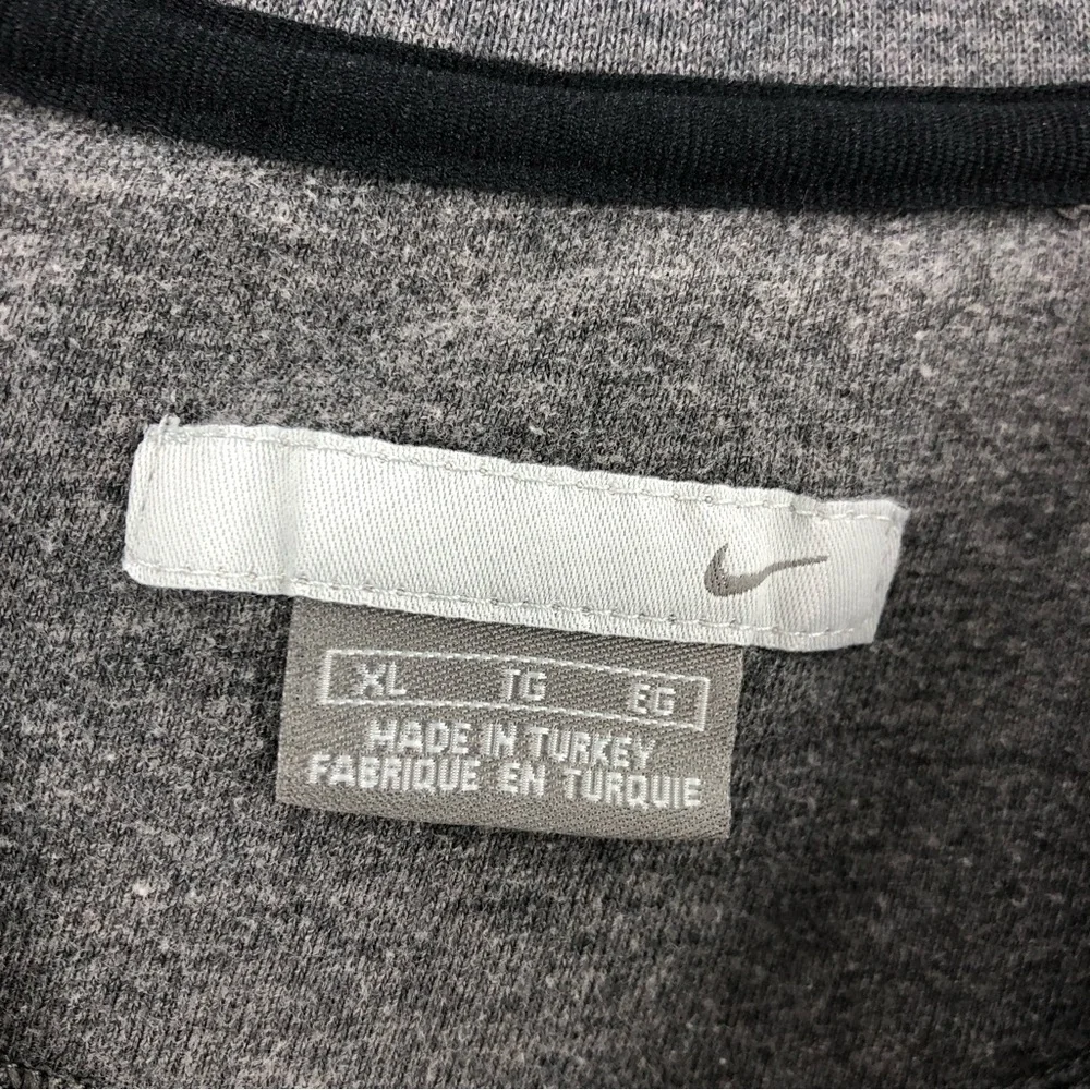 Nike Sweatshirt Mens XL Gray Checkmark Swoosh Long Sleeve